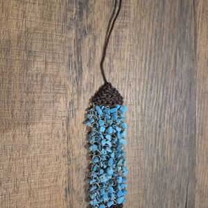 Handcrafted Blue Beaded Necklace
